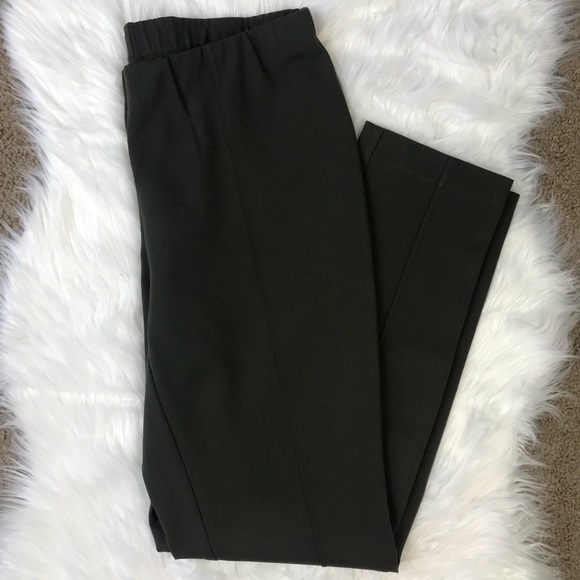 J. Jill Pants - J. Jill Dark Green Slim Leg Ponte Pants Medium